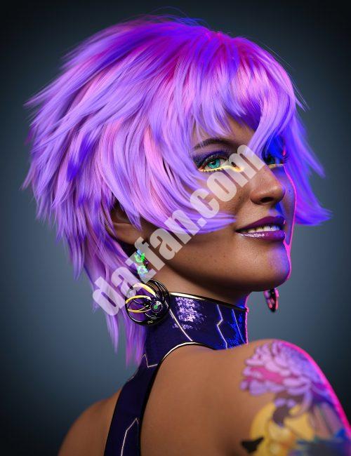 [daz发型] 拉拉头发为创世纪8和8.1女性-DAZ爱好者