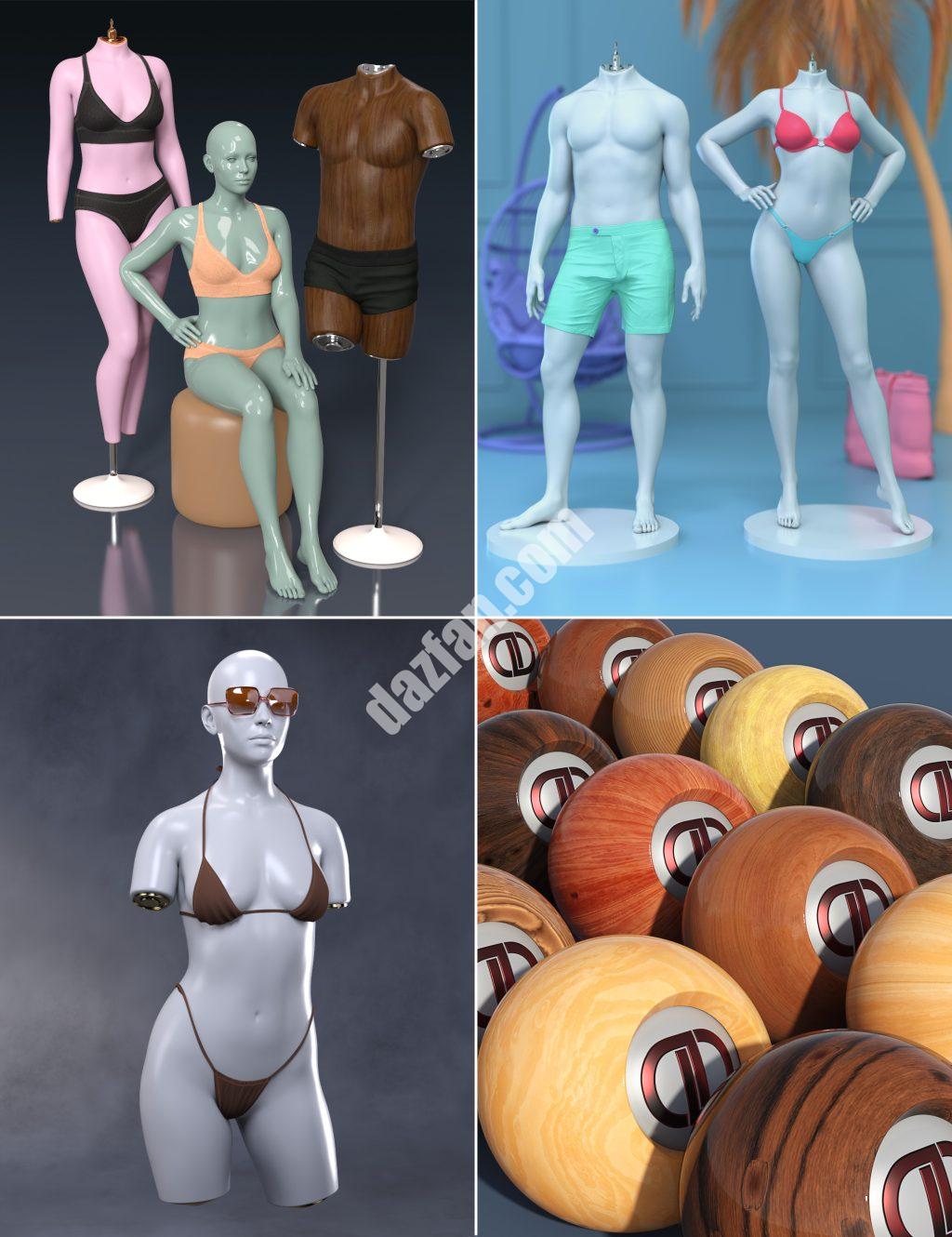 [daz合集] 创世纪9的人体模型捆绑包-DAZ爱好者