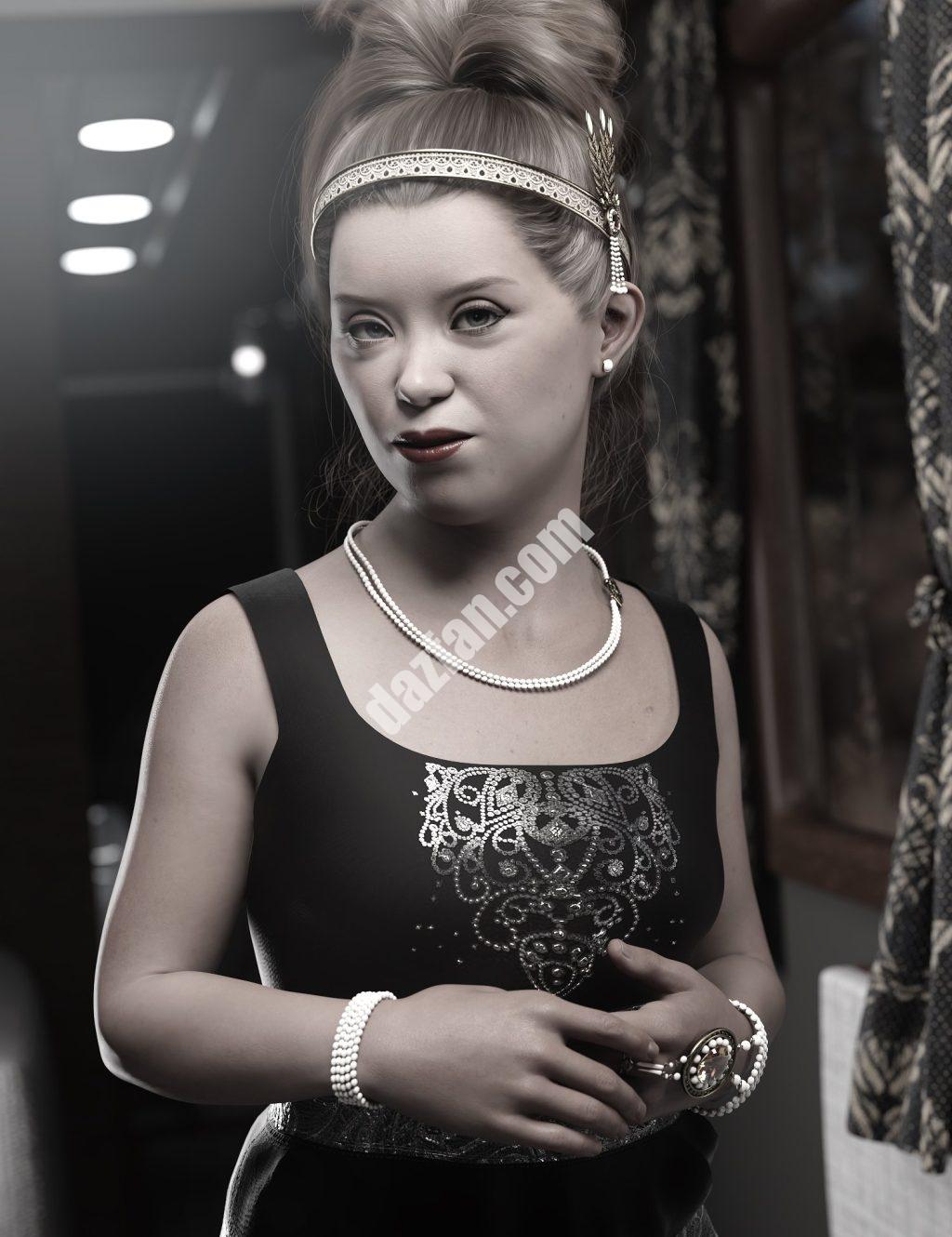 [daz服装] Genesis 8和8.1雌性的Noir配件-DAZ爱好者