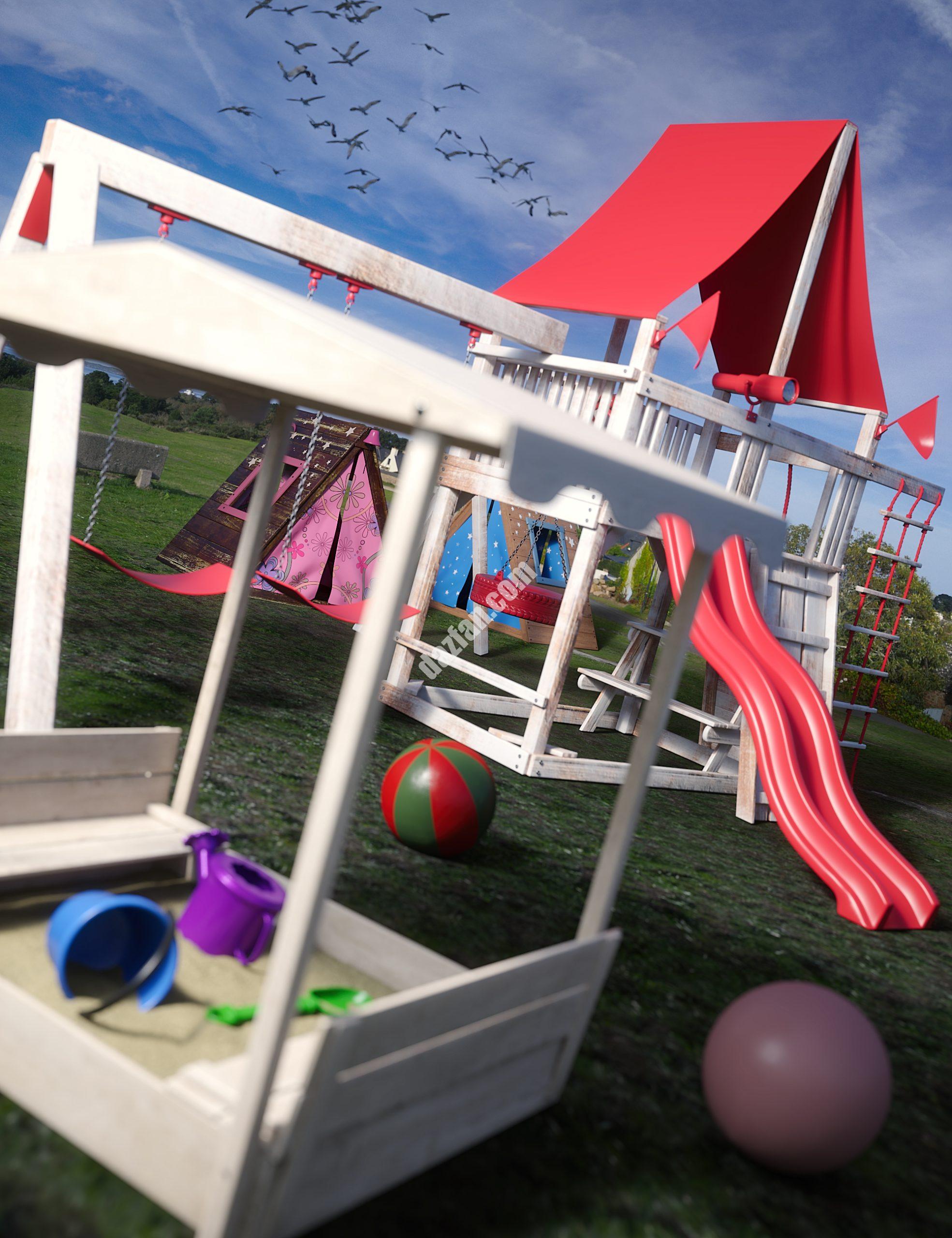 [daz合集] 装满你的后院：Playset捆绑包-DAZ爱好者