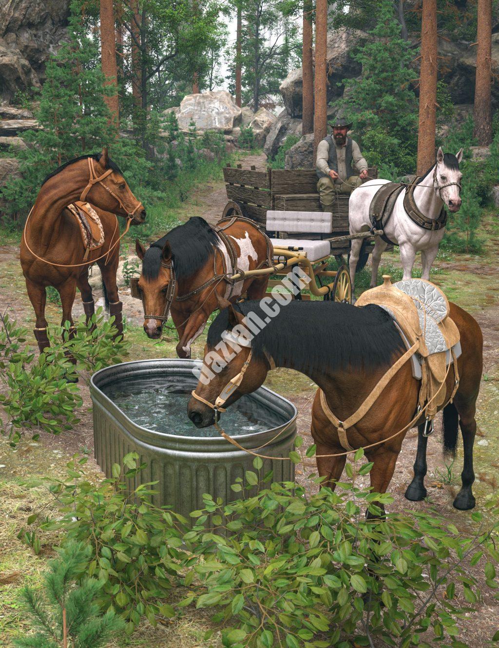 [daz合集] Daz Horse 3 Mega捆绑包-DAZ爱好者