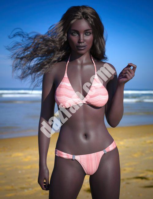 [daz服装] Genesis 9三角比基尼-DAZ爱好者