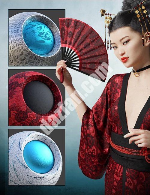[daz服装] Ultra Shaders:日本面料-DAZ爱好者