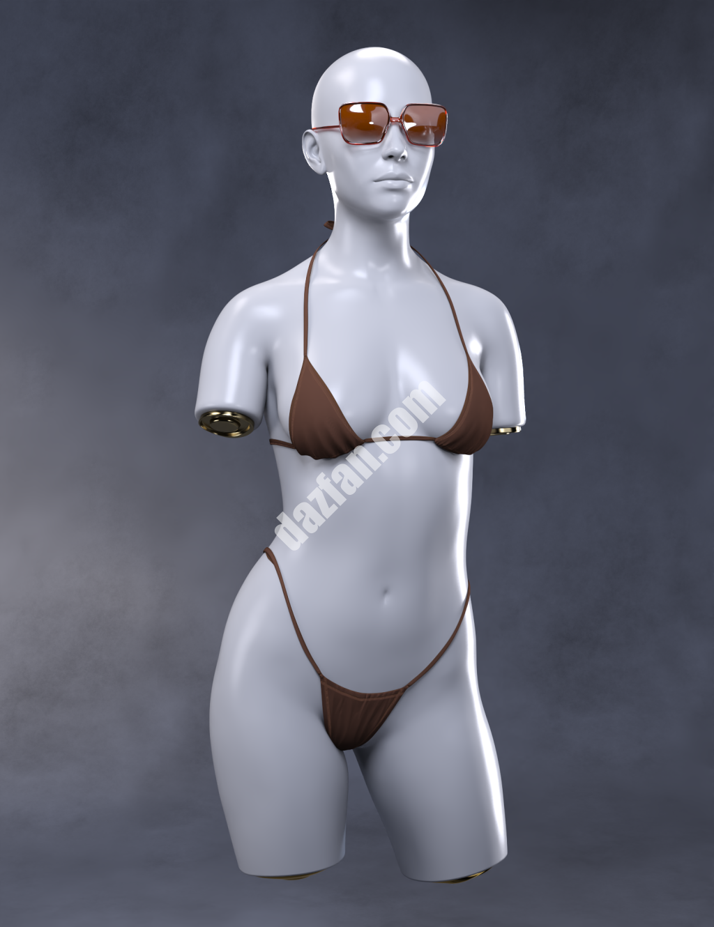 [daz服装] Genesis 9 X时尚迷你比基尼套装-DAZ爱好者