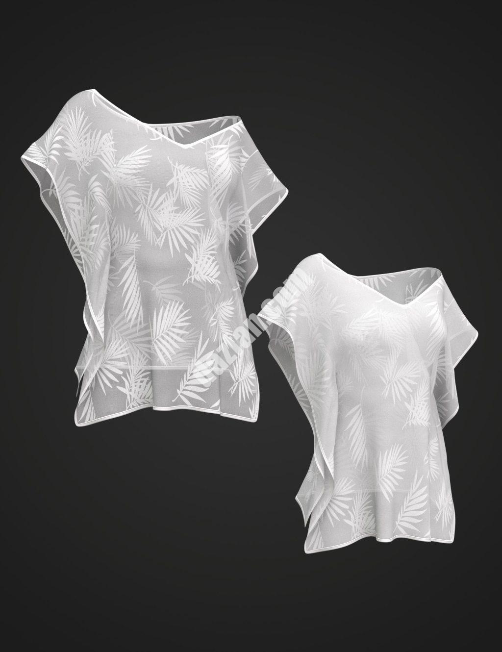 [daz服装] X Fashion Rings Genesis 8和8.1女性比基尼套装-DAZ爱好者