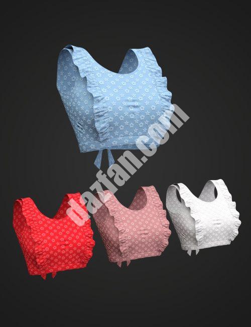 [daz服装] Genesis 8和8.1女性X时尚柔软休闲上衣和扼流圈-DAZ爱好者