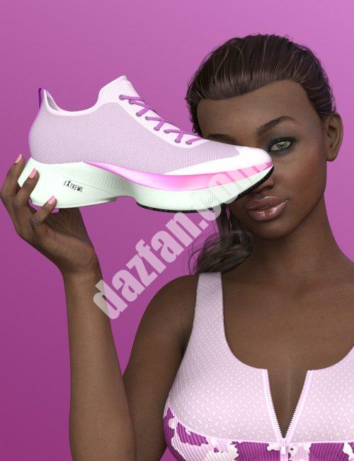 [daz服装] Genesis 8.1女性运动鞋-DAZ爱好者