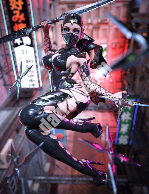 [daz合集] 刺客姐姐套装-DAZ爱好者