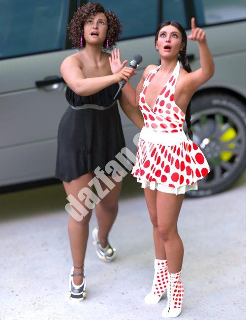 [daz姿势] 创世纪8.1的突发新闻道具和姿势-DAZ爱好者