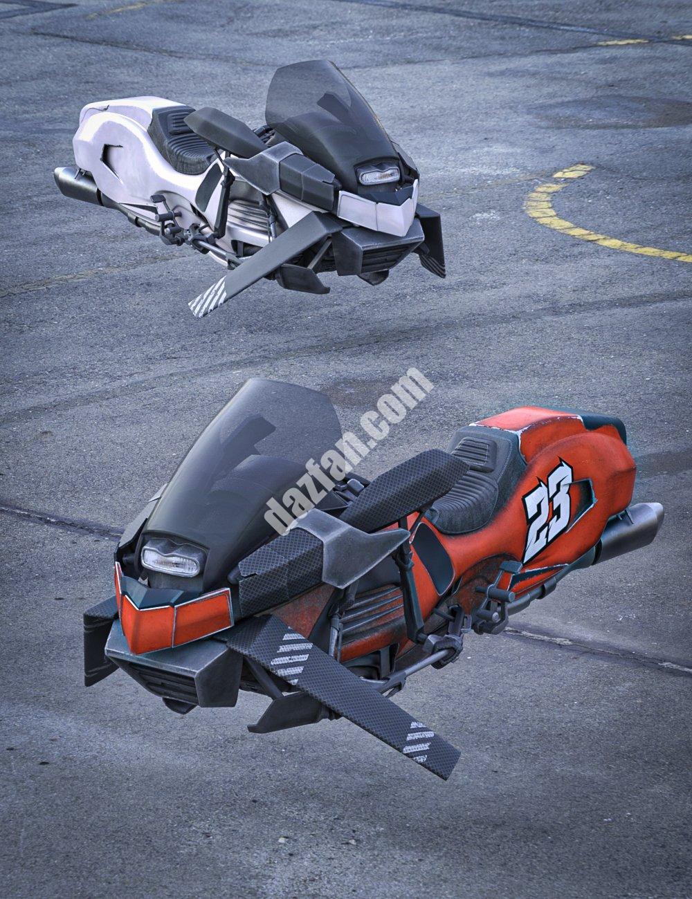 [daz载具] BW Cyberblade 操作悬浮摩托-DAZ爱好者