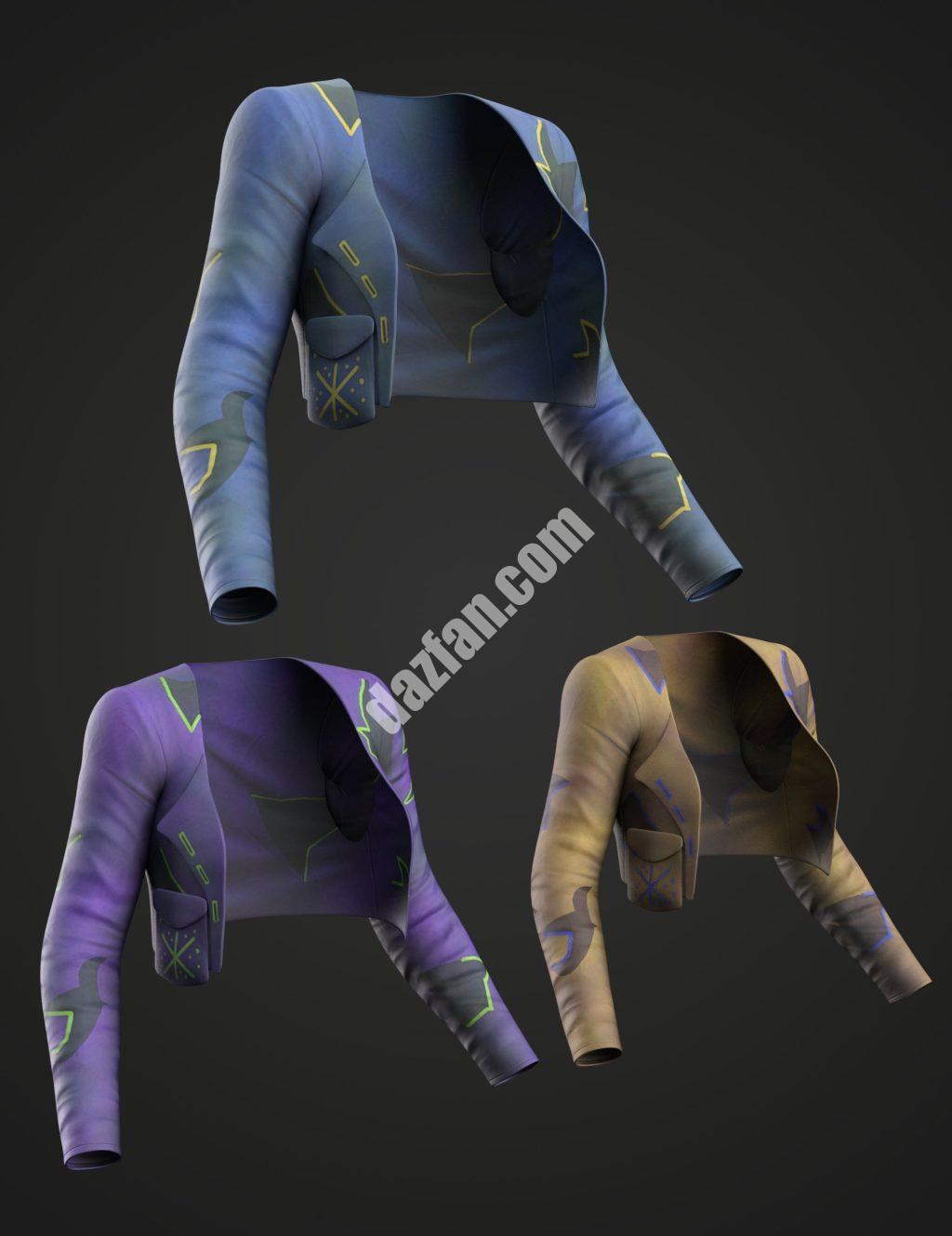 [daz服装] Genesis 8和8.1女性休闲时尚V4夹克-DAZ爱好者