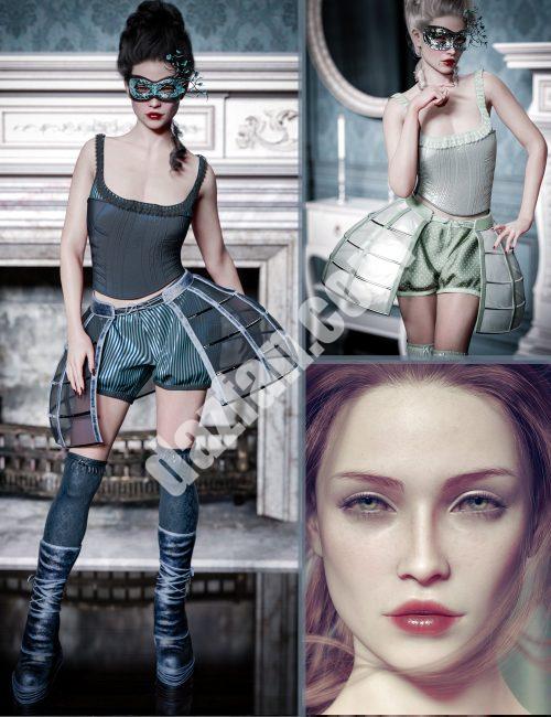 [daz合集] CB Fleur角色、服装和纹理扩展包-DAZ爱好者