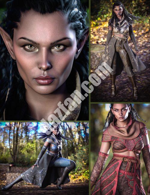 [daz合集] 创世纪9的CB Ianira HD角色、服装和纹理扩展包-DAZ爱好者