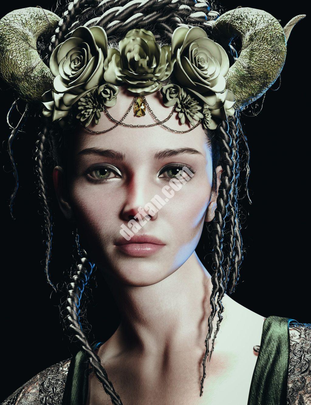 [daz服装] CB Lores Genesis 9头饰-DAZ爱好者