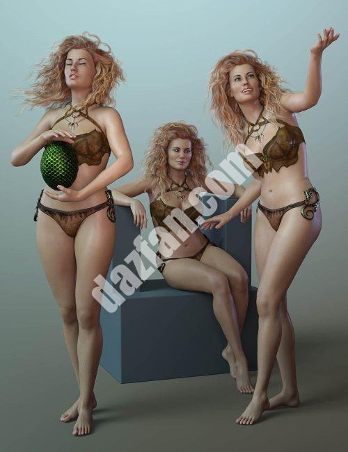 [daz姿势] Ellithia 8和Genesis 8女性的CDI姿势和表情-DAZ爱好者