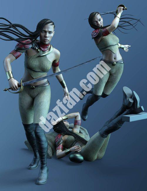 [daz姿势] CDI海盗姿势金克斯琼斯8.1-DAZ爱好者