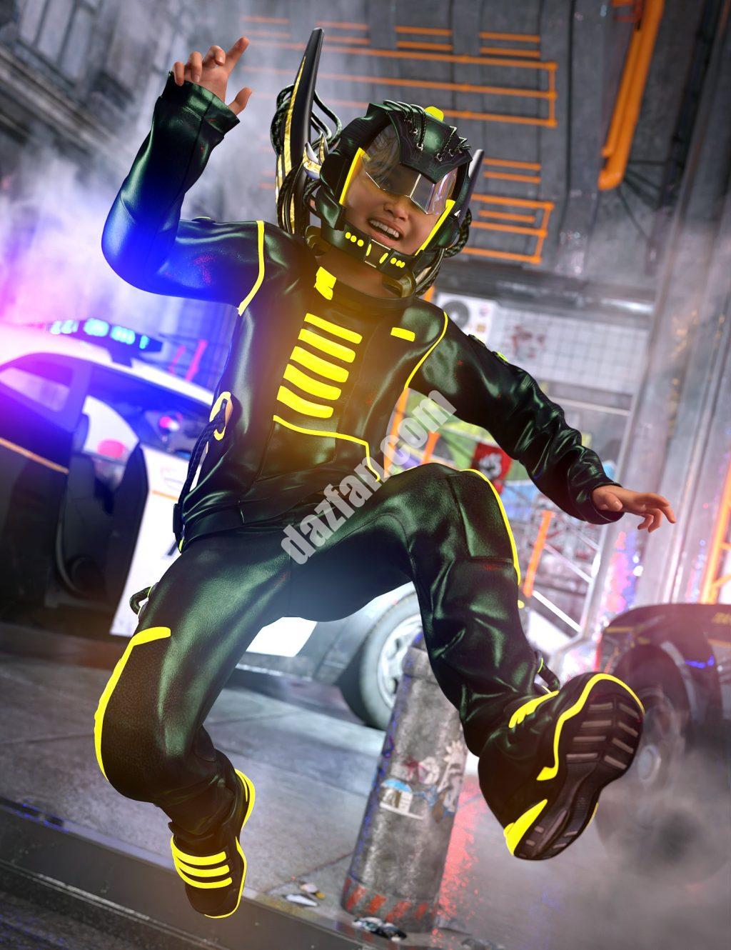 [daz服装] Genesis 8和8.1雄性的Cybershade套装-DAZ爱好者