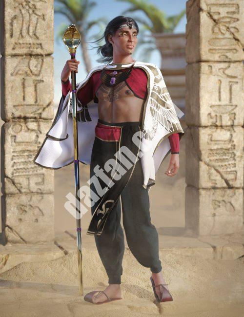 [daz服装] dForce国王诅咒创世纪8雄性装备-DAZ爱好者