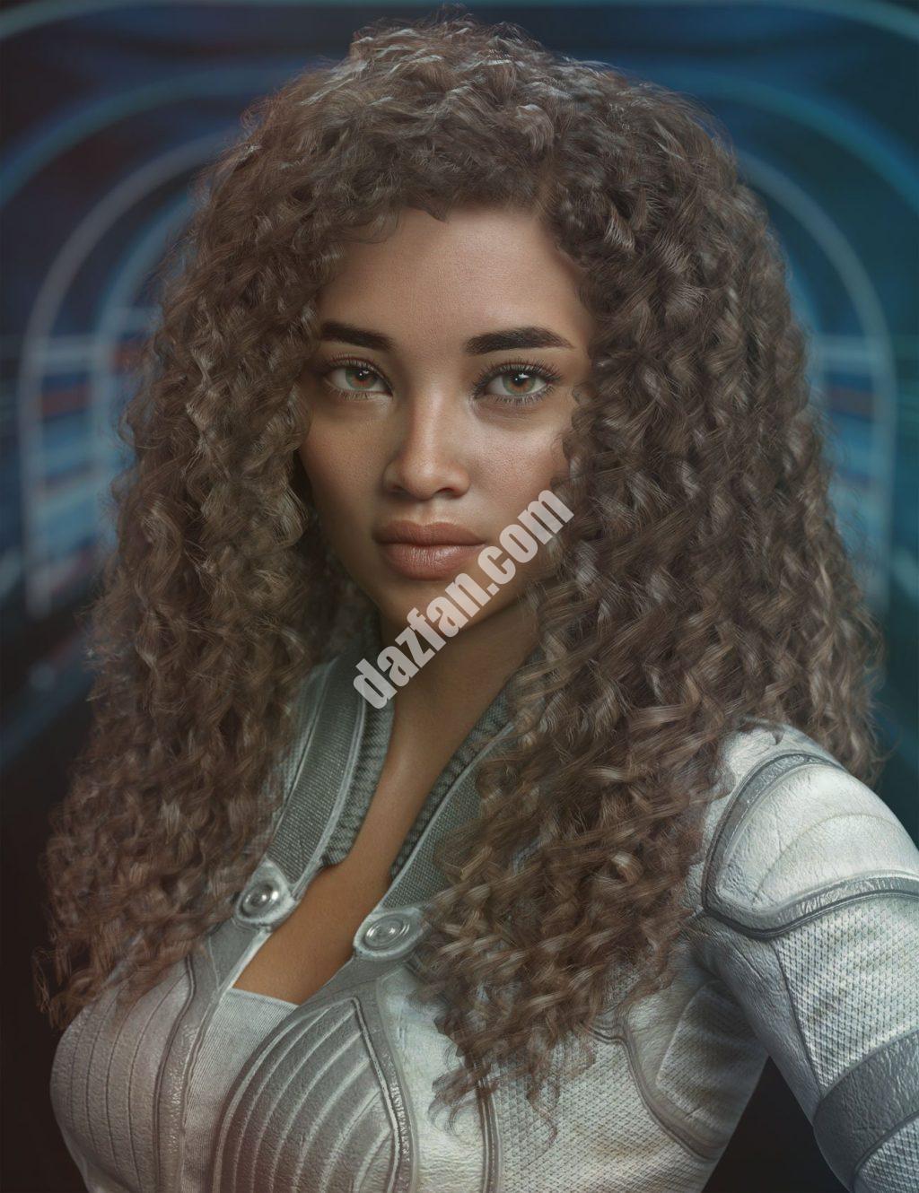 [daz发型] Genesis 3、8和8.1雌性的Daiosa头发-DAZ爱好者