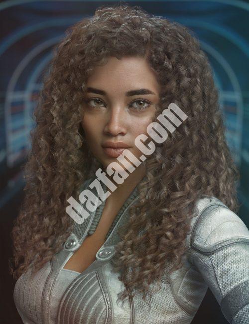 [daz发型] Genesis 3、8和8.1雌性的Daiosa头发-DAZ爱好者