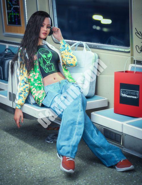 [daz服装] dForce Genesis 9休闲装-DAZ爱好者