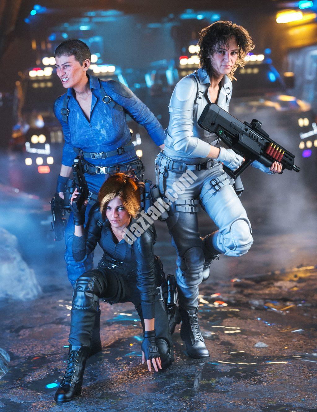 [daz服装] 侦察装备纹理附加组件-DAZ爱好者