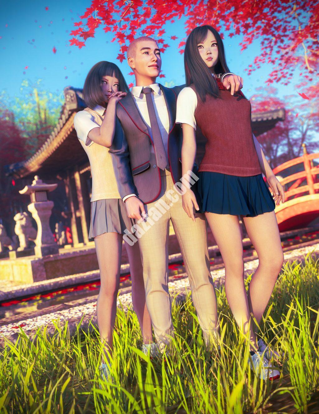 [daz合集] 日本现代学校捆绑包-DAZ爱好者