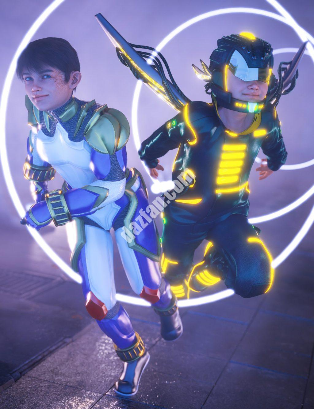 [daz合集] Kayden HD 8.1未来忍者捆绑包-DAZ爱好者