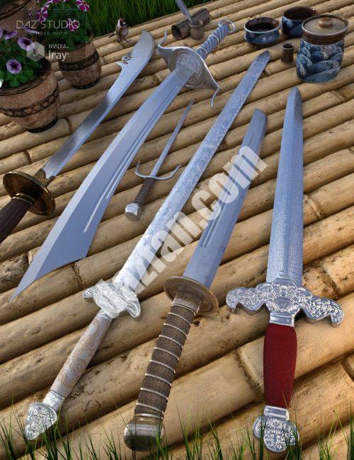 [daz道具] 创世纪3和8的中国刀片雄性和雌性-DAZ爱好者