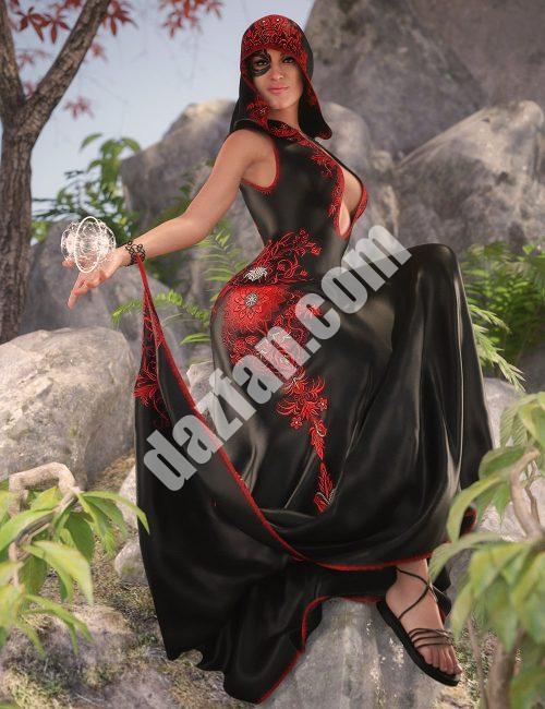 [daz服装] dForce《创世纪8》女性版的死神装备-DAZ爱好者