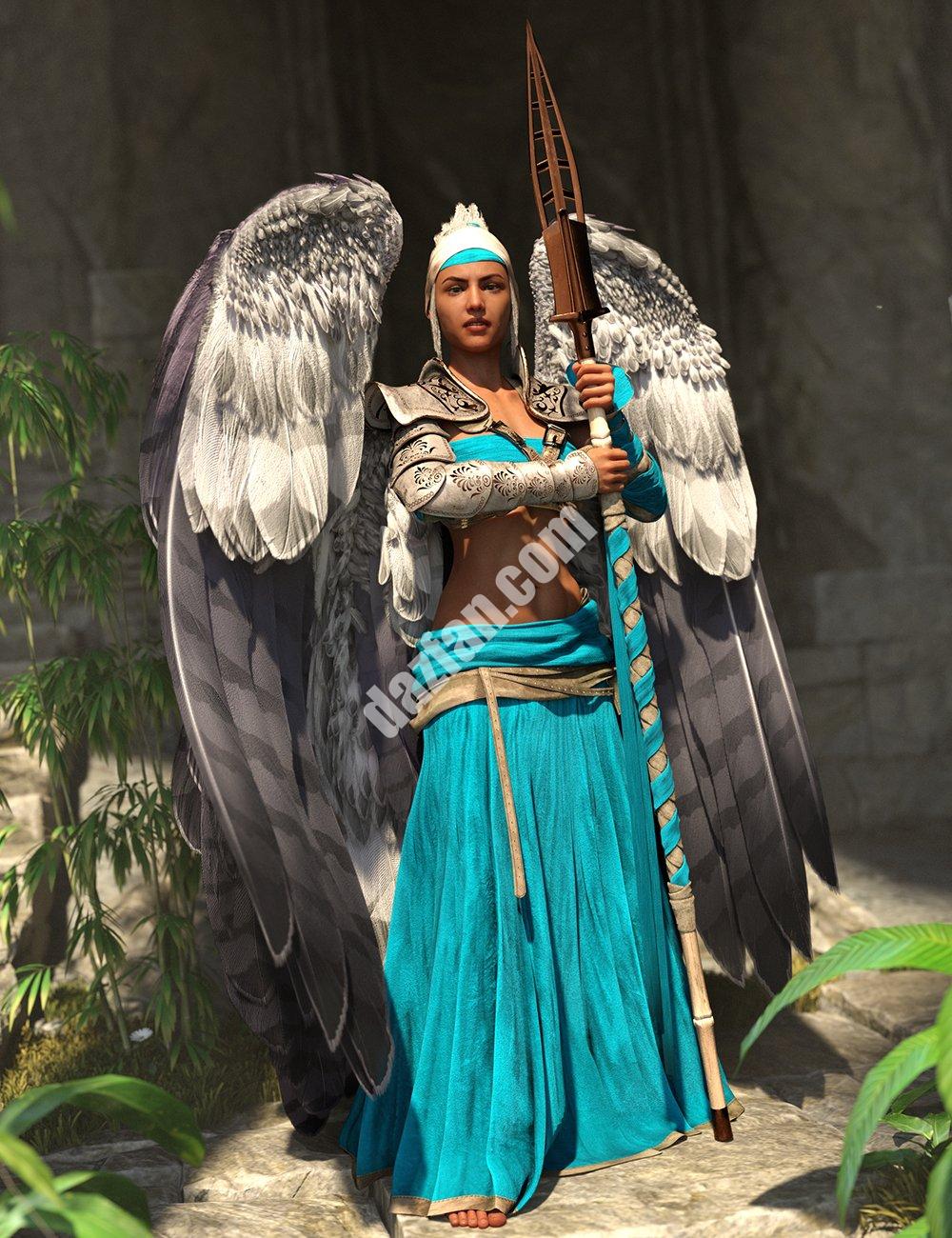 [daz服装] dForce Angeloi Genesis 8和8.1女性附加装-DAZ爱好者
