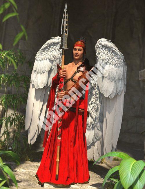 [daz服装] dForce Angeloi创世纪8和8.1雄性附加装备-DAZ爱好者