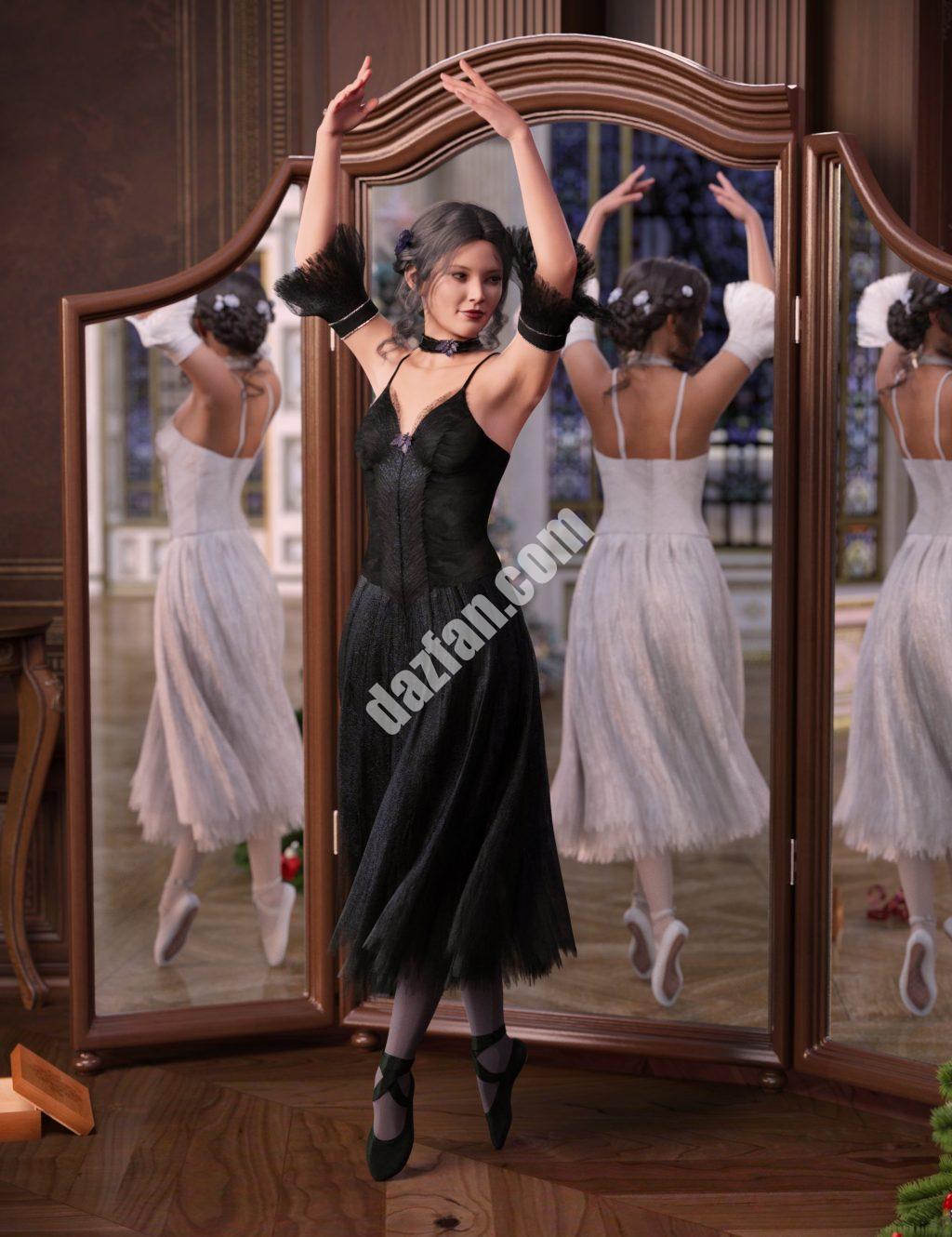 [daz服装] dForce芭蕾舞团创世纪之梦8.1女-DAZ爱好者