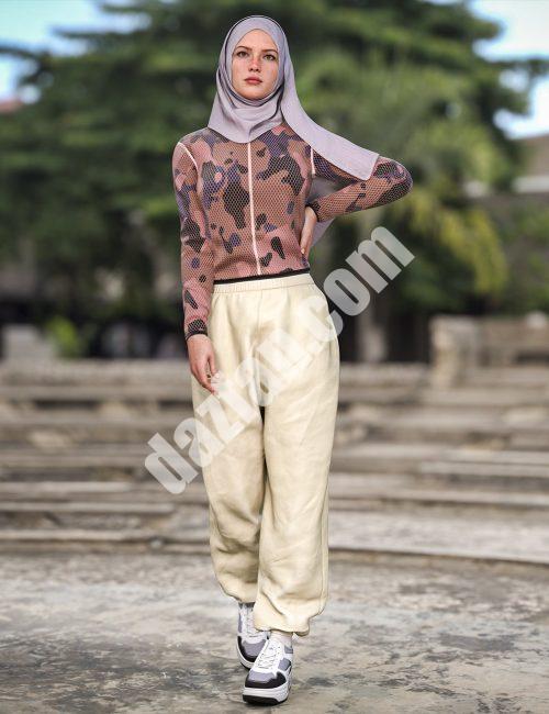 [daz服装] dForce Genesis 9休闲Hijab套装-DAZ爱好者