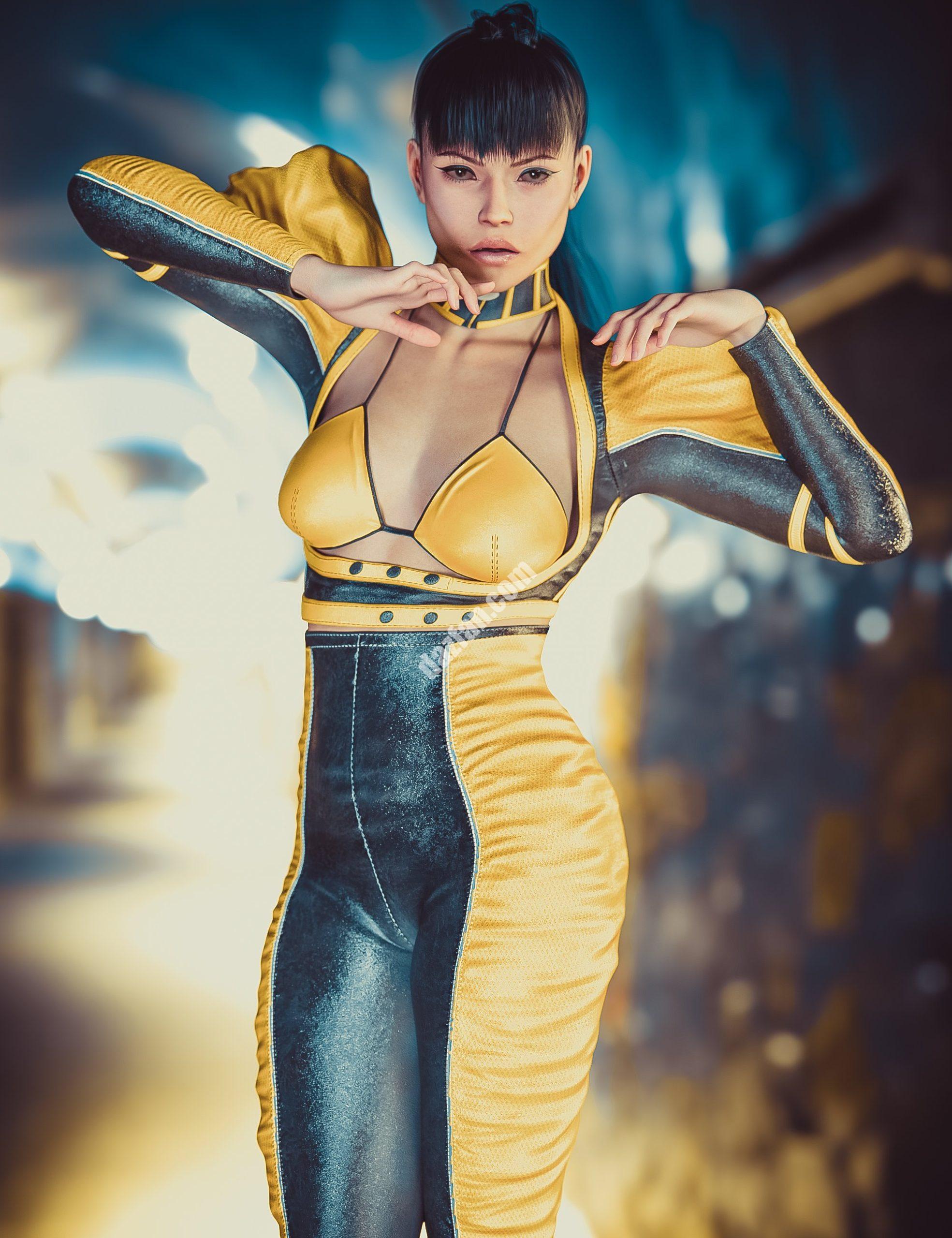 [daz服装] dForce CB Hesperia服装套装纹理扩展-DAZ爱好者