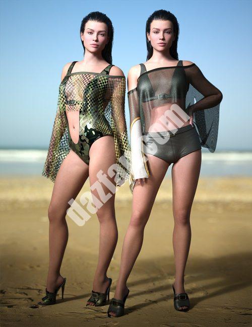 [daz服装] 创世纪9的dForce CB游泳装备-DAZ爱好者