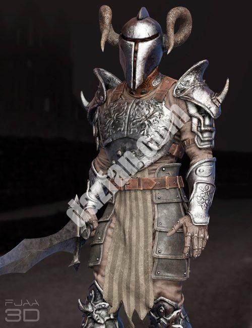 [daz服装] dForce创世纪8雄性死亡战士盔甲-DAZ爱好者