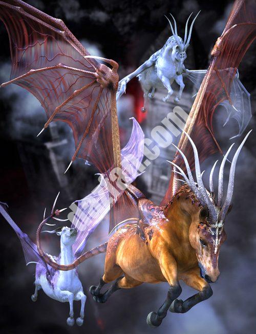 [daz服装] dForce恶魔之马为达斯之马3-DAZ爱好者