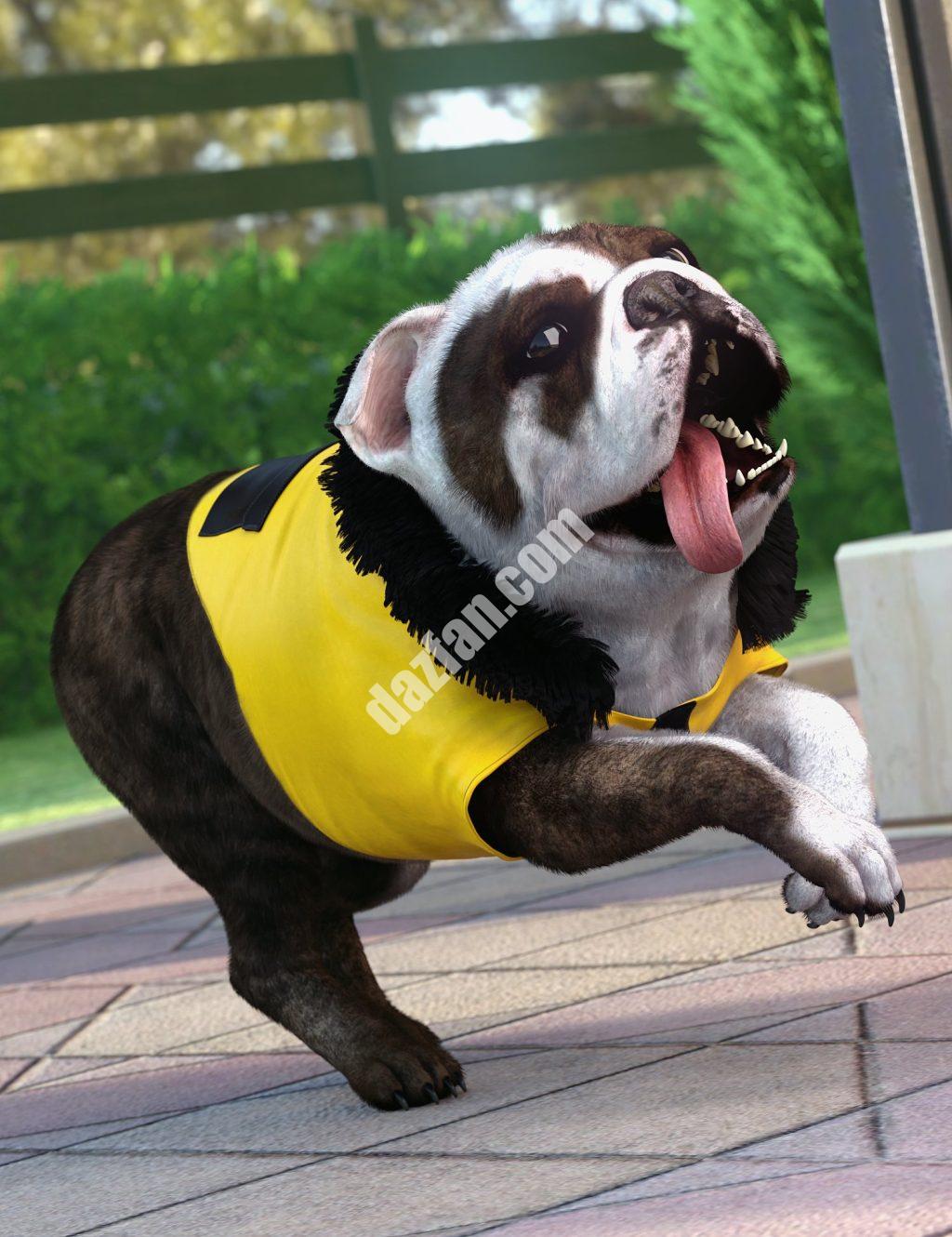 [daz角色] Daz Dog 8的dForce Doggie派克大衣-DAZ爱好者