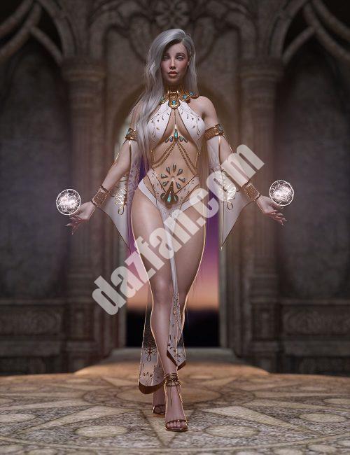 [daz服装] dForce创世纪8.1女版第一光装-DAZ爱好者