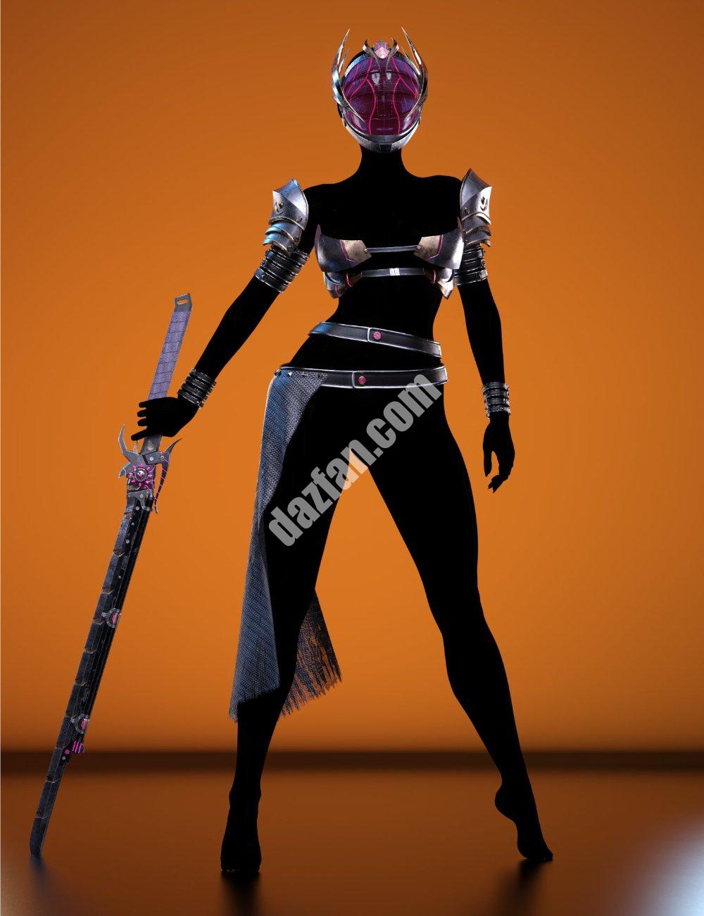 [daz服装] dForce HM Lightstalker Genesis 9附加配件-DAZ爱好者