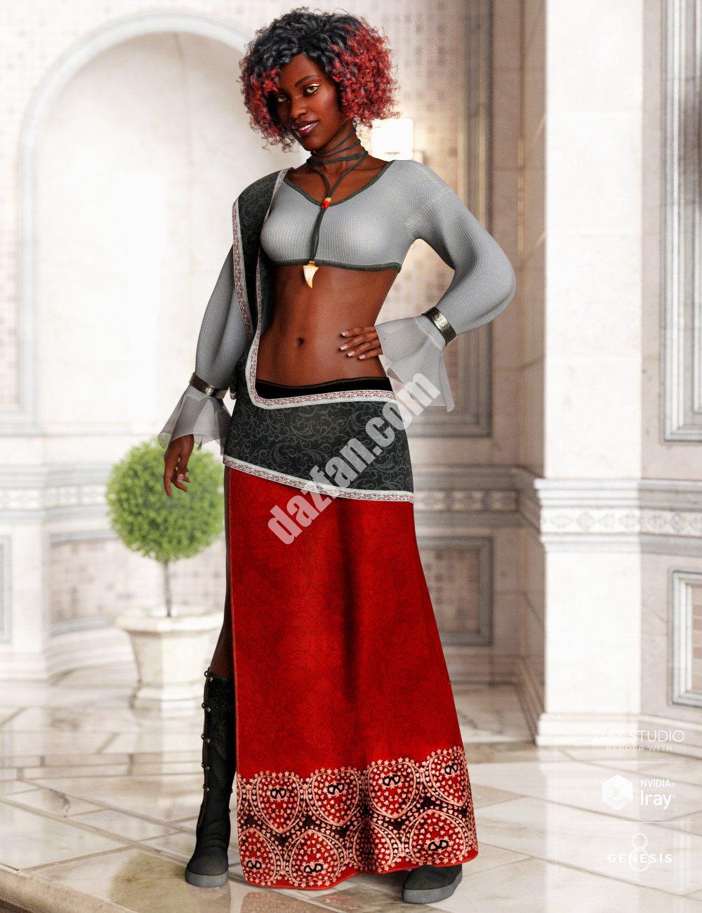 [daz服装] dForce Shanara Genesis 8女性套装-DAZ爱好者