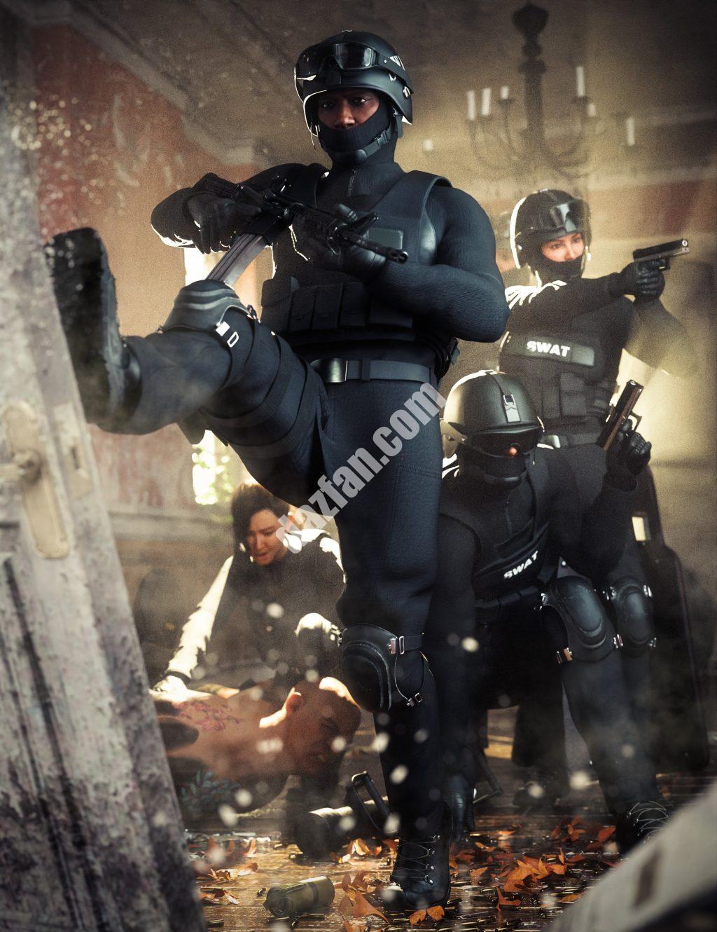 [daz服装] 创世纪9的dForce战术风格装备-DAZ爱好者