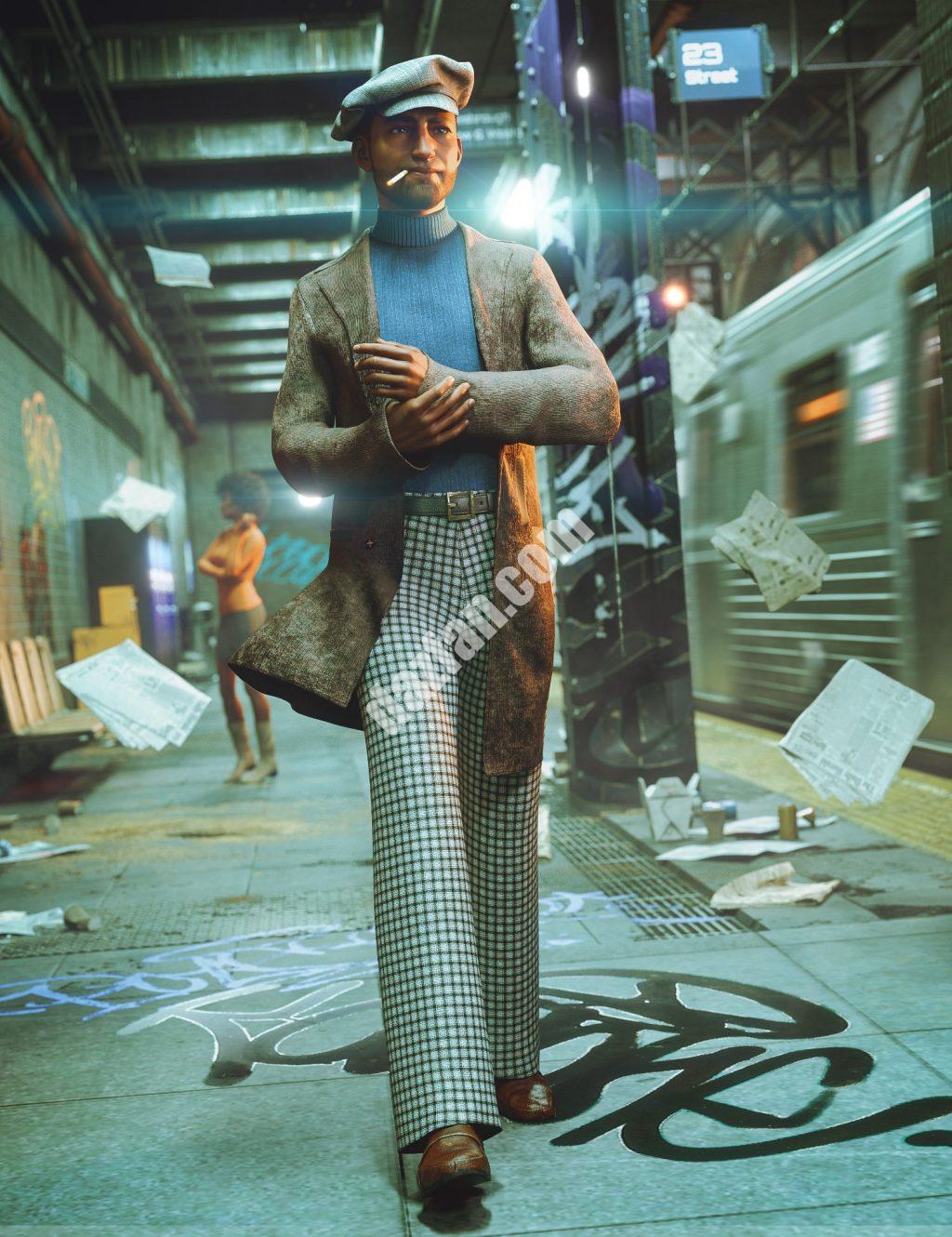 [daz服装] dForce创世纪8和8.1雄性的最大装备-DAZ爱好者