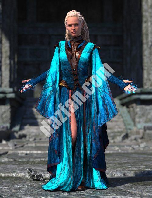 [daz服装] 创世纪9的dForce War女巫衣橱附加组件-DAZ爱好者