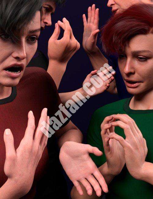 [daz姿势] 对话手势节拍和指示创世纪9-DAZ爱好者