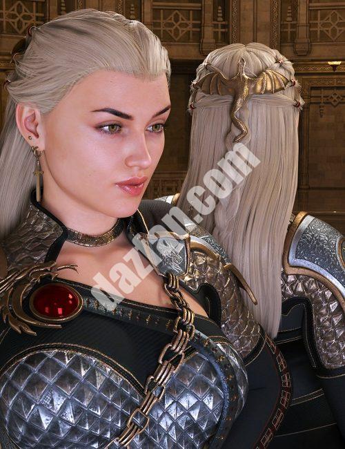 [daz发型] 创世纪9、8和8.1的龙骑毛发-DAZ爱好者