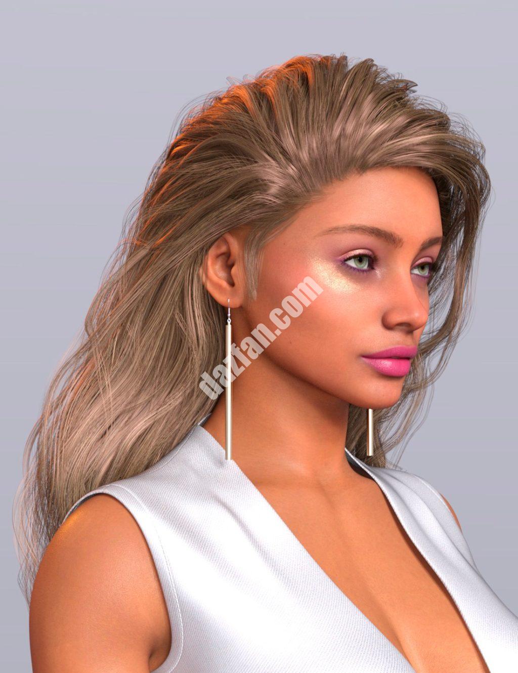 [daz发型] 伊甸园女孩凌乱的发型为创世纪9-DAZ爱好者