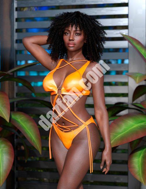 [daz服装] 伊甸园女孩热带泳衣创世纪9女性-DAZ爱好者