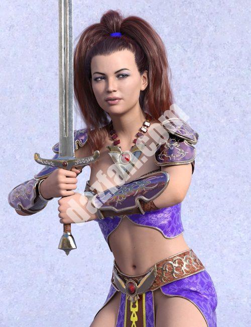 [daz道具] EF Warrior为Genesis 8.1女性打造魅力卫士造型-DAZ爱好者